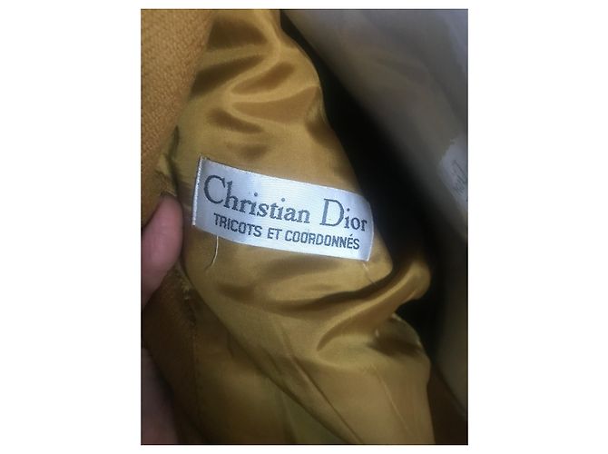 Dior Rockanzug Wolle Senfgelb - Ansicht 9