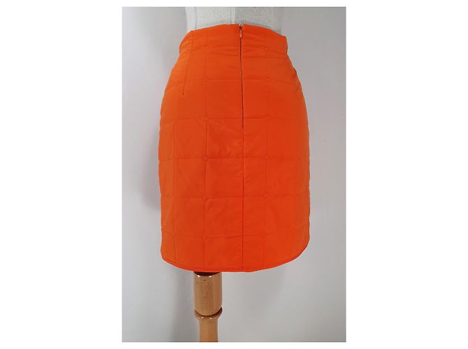Falda MCM Naranja de Poliamida - vista 3