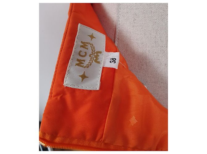 Falda MCM Naranja de Poliamida - vista 4