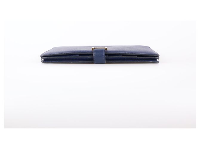 Béarn Hermès cartera Bearn de piel Azul marino - vista 5