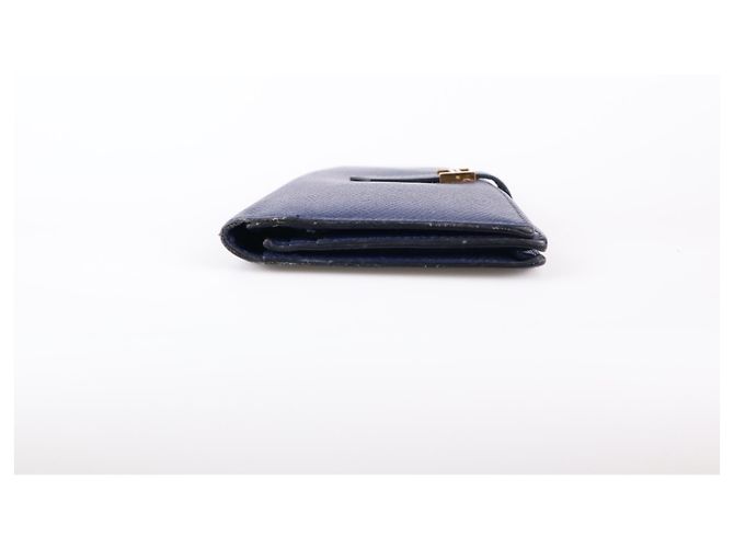 Béarn Hermès cartera Bearn de piel Azul marino - vista 6