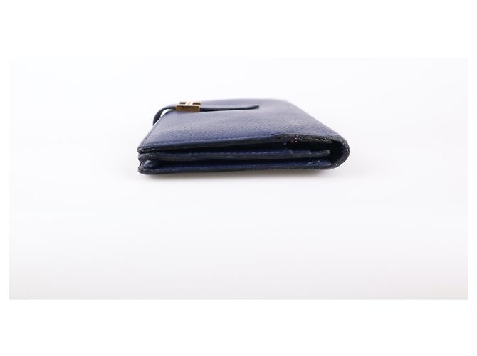 Béarn Hermès cartera Bearn de piel Azul marino - vista 7