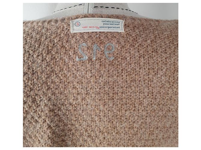 Strickjacke Odd Molly Braun Wolle Alpaka - Ansicht 4