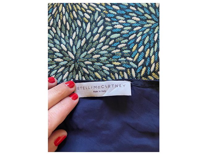 Stella Mc Cartney Stella McCartney Top in Seta e Viscosa Blu Navy - vista 7
