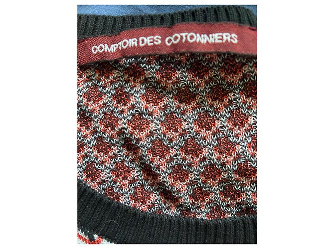 Top a maniche corte Comptoir Des Cotonniers in cotone e viscosa Multicolore - vista 6