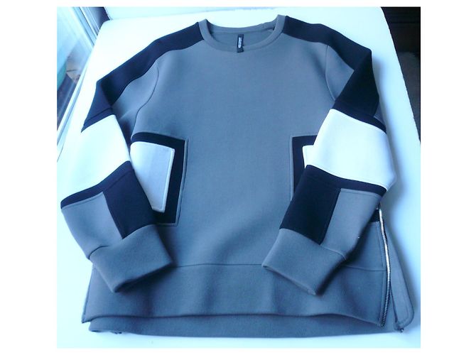 NEIL BARRETT Pullover Form Sweatshirt seitlicher Reißverschluss sehr guter Zustand TS - Ansicht 10