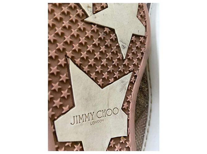 Sneakers Jimmy Choo Rosa e Argento Metallizzato - vista 3