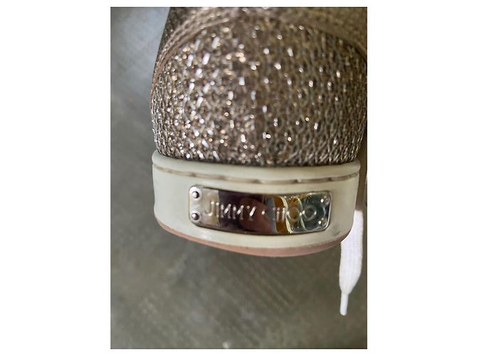 Sneakers Jimmy Choo Rosa e Argento Metallizzato - vista 6