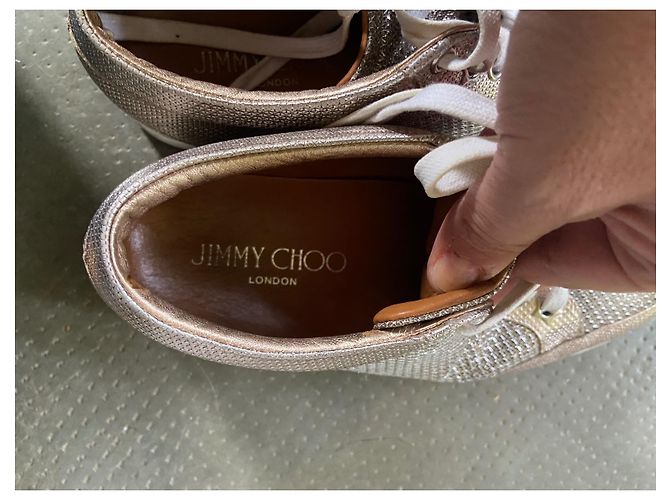 Sneakers Jimmy Choo Rosa e Argento Metallizzato - vista 8