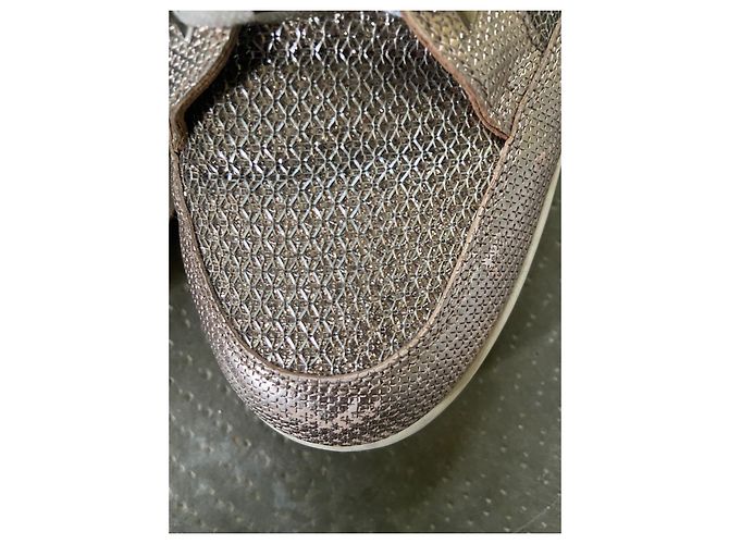 Sneakers Jimmy Choo Rosa e Argento Metallizzato - vista 9