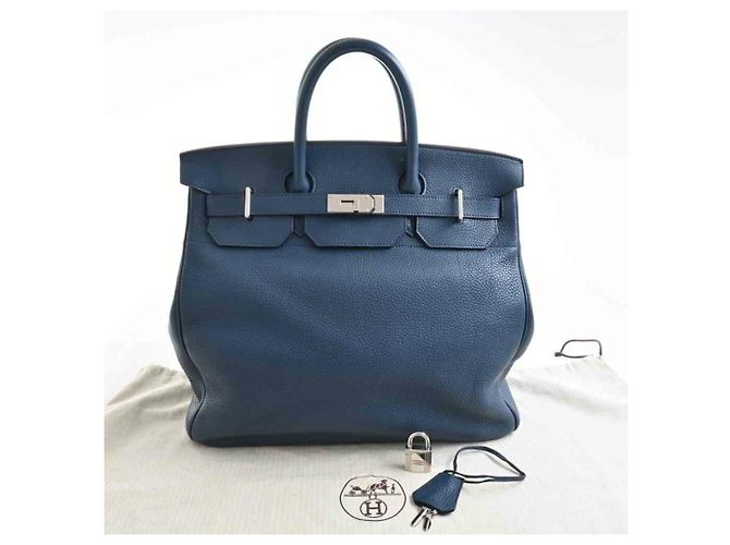 Haut à courroies Hermès Hermes Haut a Courroies Blu - vista 7