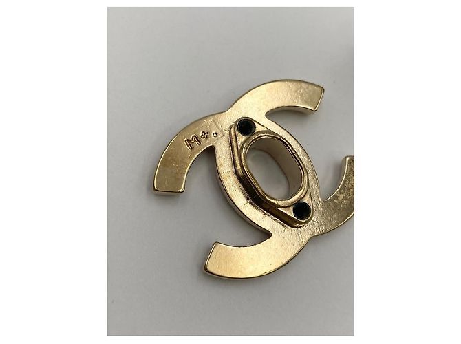 CHANEL chiusura CC turnlock dorata D'oro - vista 10