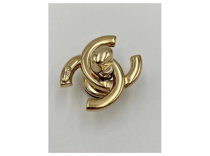CHANEL chiusura CC turnlock dorata D'oro - vista 2