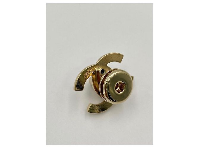 CHANEL chiusura CC turnlock dorata D'oro - vista 4