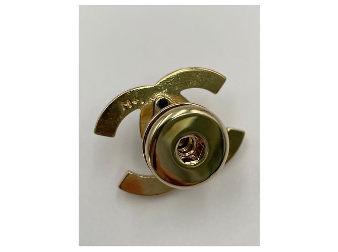 CHANEL chiusura CC turnlock dorata D'oro - vista 5