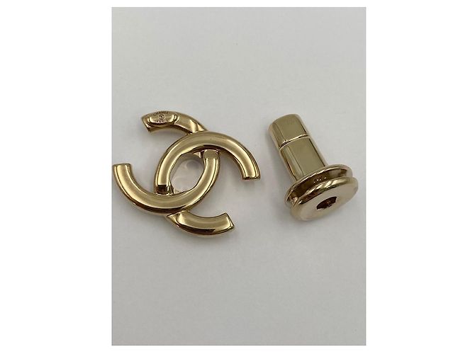 CHANEL chiusura CC turnlock dorata D'oro - vista 6
