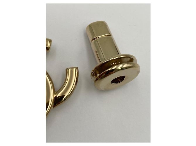 CHANEL chiusura CC turnlock dorata D'oro - vista 8