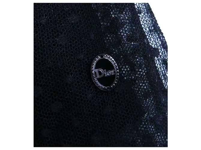 Dior Girl's Black Polka Dot Tüll Lagenrock Schwarz - Ansicht 3