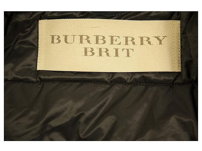 Burberry Brit Blue Gepolsterte Polyester-Bomberjacke für Herren, Größe XL - Ansicht 3