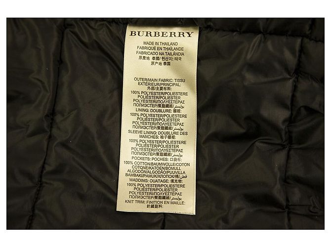 Burberry Brit Blue Gepolsterte Polyester-Bomberjacke für Herren, Größe XL - Ansicht 5