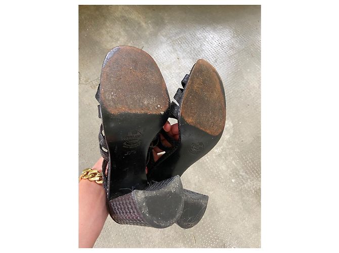 Mules Free Lance in pelle nera Nero - vista 4