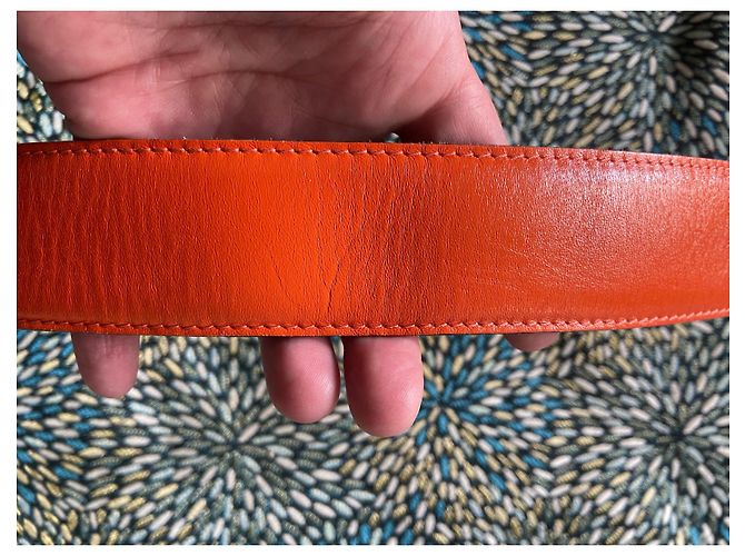 Cinturón Kenzo de piel naranja - vista 5