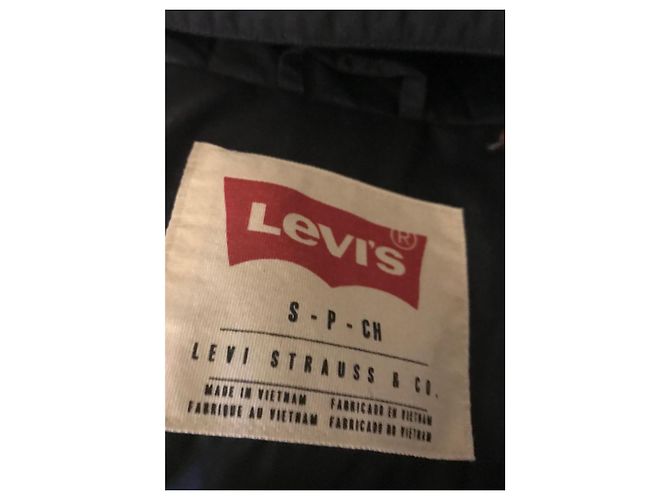 Piumino Levi's con cappuccio nero - vista 8