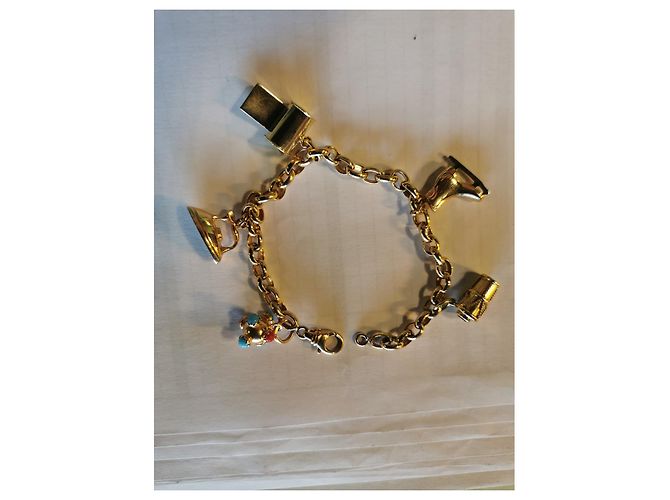 Autre Marque Bracciale in oro giallo 18k con ciondoli D'oro - vista 2