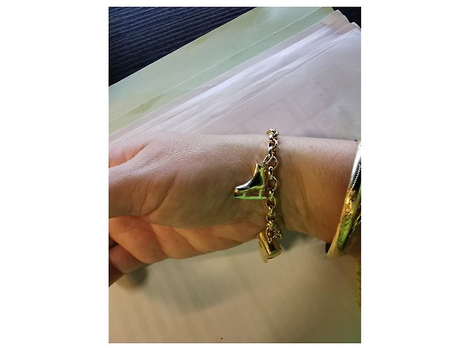 Autre Marque Bracciale in oro giallo 18k con ciondoli D'oro - vista 4