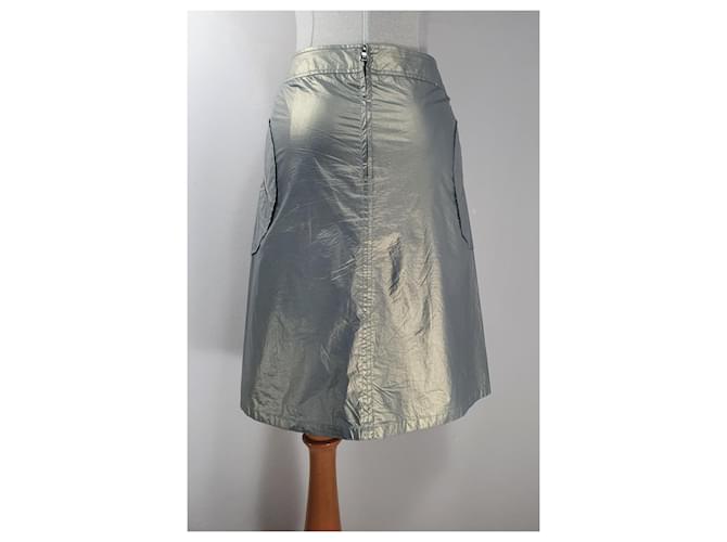 Falda midi Prada de algodón y poliuretano - vista 4