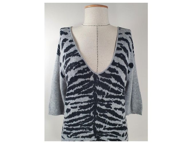 Autre Marque Jersey de cachemira gris - vista 2