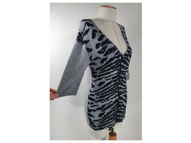 Autre Marque Jersey de cachemira gris - vista 3