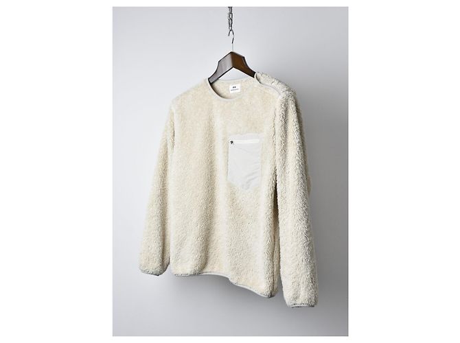 Autre Marque Engineered Garments x Uniqlo Fleece Sweatshirt Creme M Roh - Ansicht 2
