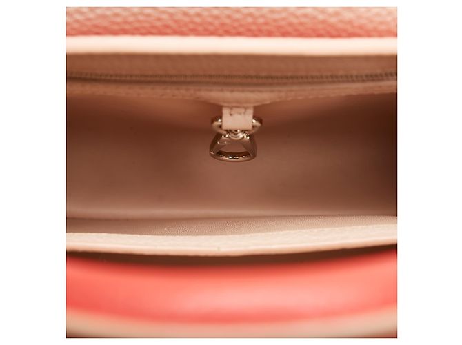 Louis Vuitton Red Taurillon Capucines BB Rosso - vista 5