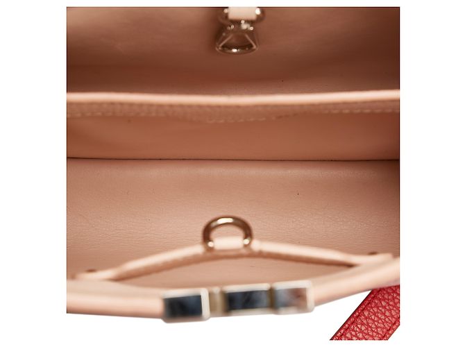 Louis Vuitton Red Taurillon Capucines BB Rosso - vista 6