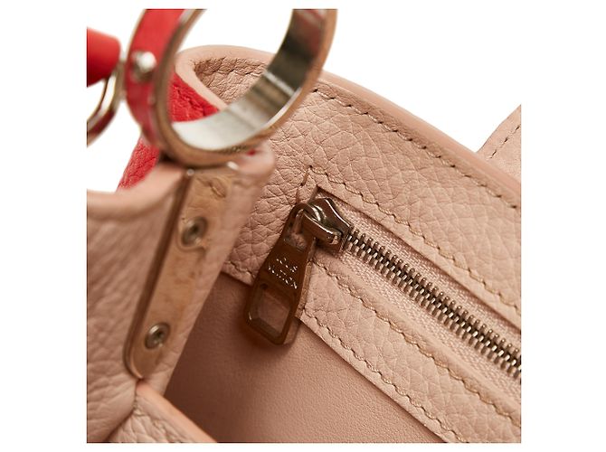 Louis Vuitton Red Taurillon Capucines BB Rosso - vista 9