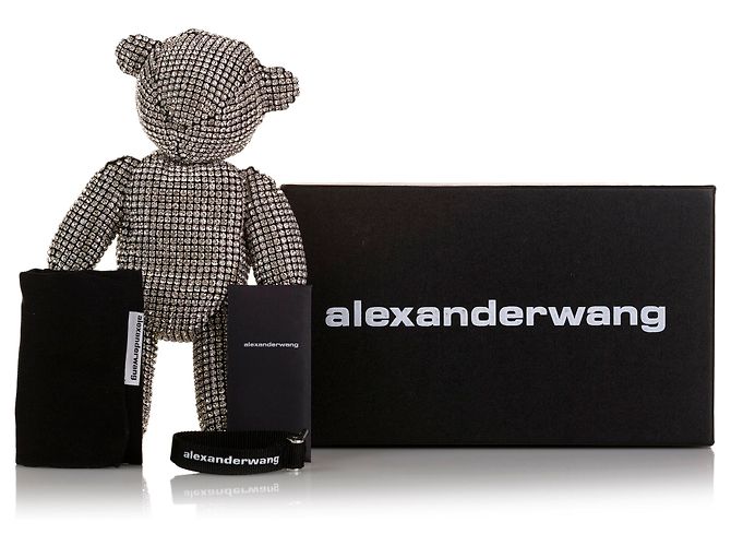 Clutch Urso de Cristal Prateado Alexander Wang - vista 11