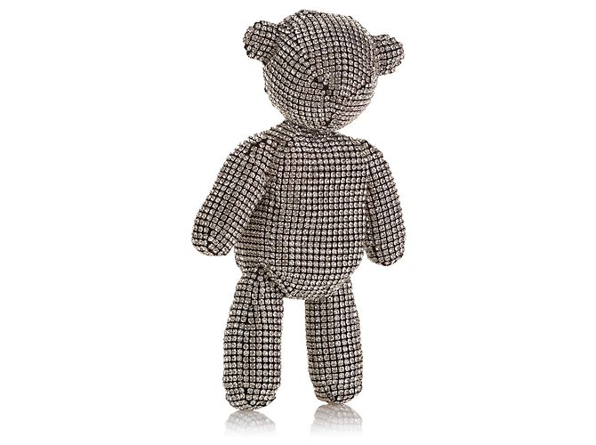 Clutch Urso de Cristal Prateado Alexander Wang - vista 2