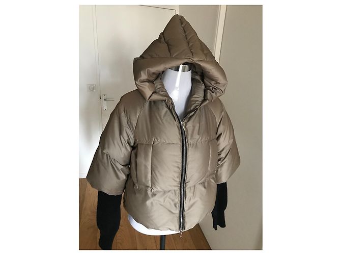 Vivienne Westwood Chaqueta Corta de Plumas Taupe Algodón Castaño Gris pardo - vista 2