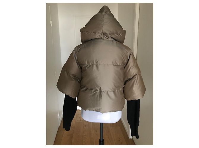 Vivienne Westwood Chaqueta Corta de Plumas Taupe Algodón Castaño Gris pardo - vista 4