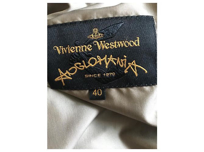 Vivienne Westwood Chaqueta Corta de Plumas Taupe Algodón Castaño Gris pardo - vista 7