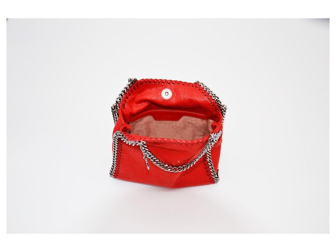 Stella Mc Cartney Borsa tote piccola Falabella Argento Rosso - vista 2