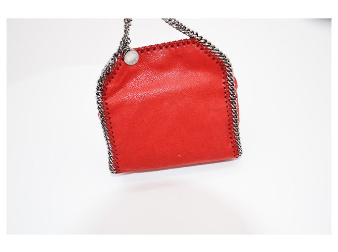 Stella Mc Cartney Borsa tote piccola Falabella Argento Rosso - vista 3
