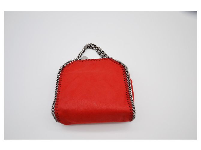 Stella Mc Cartney Borsa tote piccola Falabella Argento Rosso - vista 5