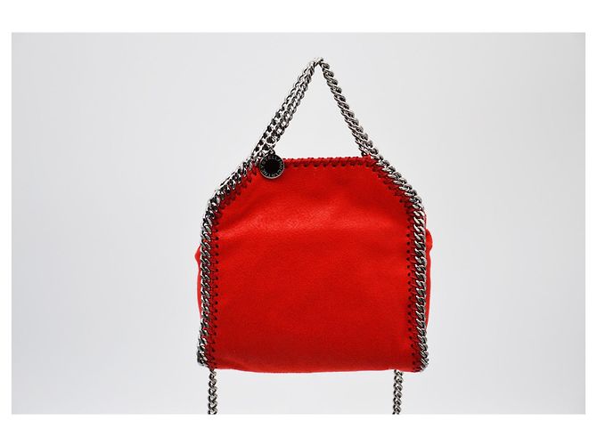 Stella Mc Cartney Borsa tote piccola Falabella Argento Rosso - vista 8