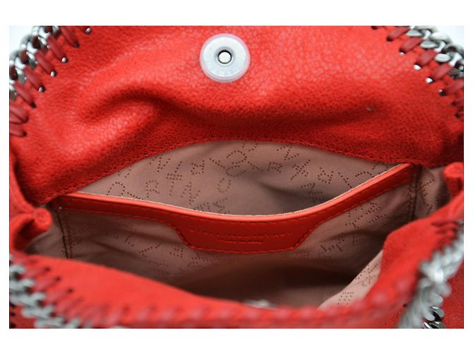 Stella Mc Cartney Borsa tote piccola Falabella Argento Rosso - vista 9
