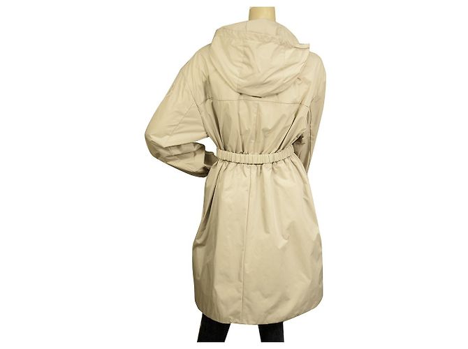 MONCLER Giubbotto Alfirk Giubbotto Parka Long Raincoat con cintura con cappuccio e zip 3 - vista 2