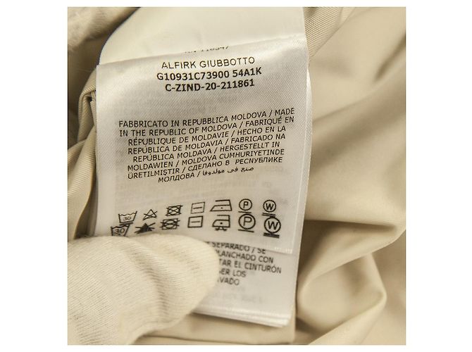 MONCLER Giubbotto Alfirk Giubbotto Parka Long Raincoat con cintura con cappuccio e zip 3 - vista 5