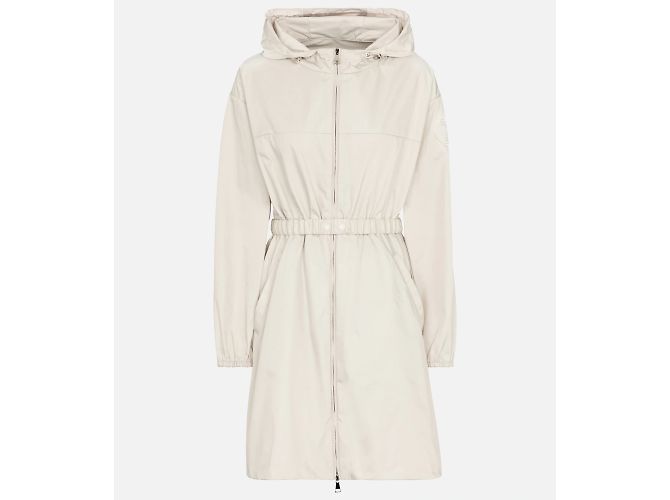 MONCLER Giubbotto Alfirk Giubbotto Parka Long Raincoat con cintura con cappuccio e zip 3 - vista 8