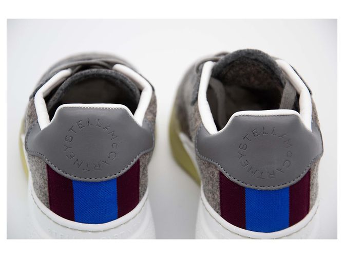 Stella Mc Cartney Sneaker in feltro Stella McCartney Blu Beige Grigio - vista 4